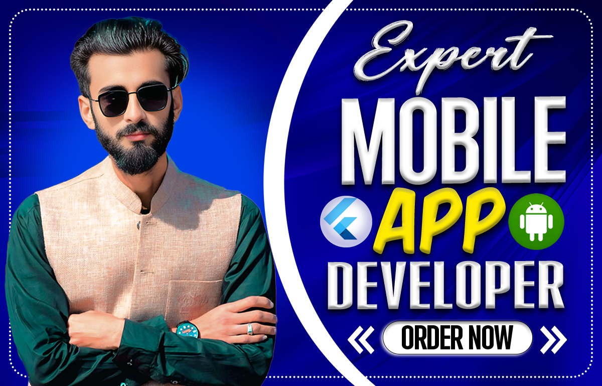 Home flutter app development blue color rotat